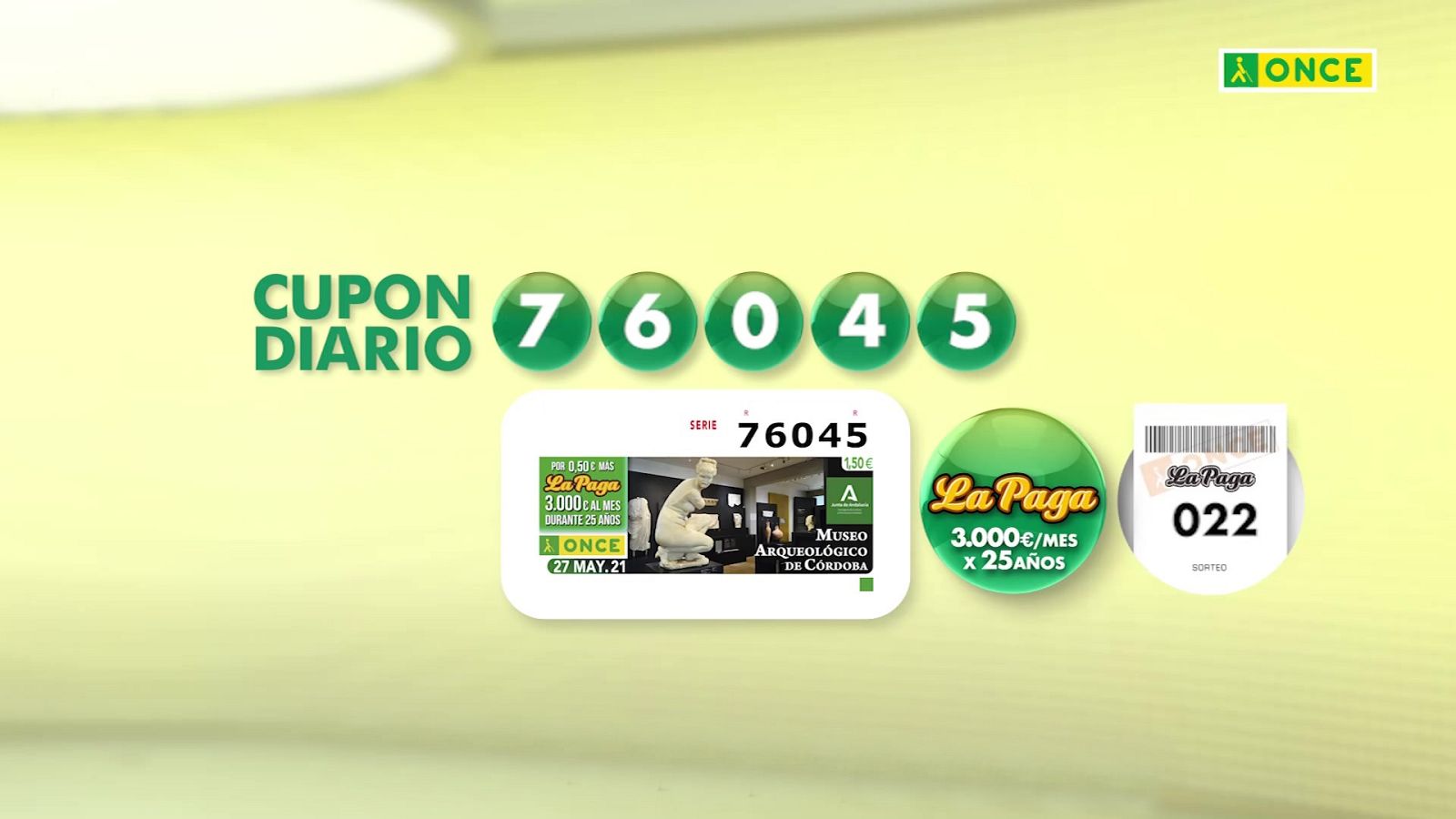 Sorteo ONCE - 27/05/21 - ver ahora