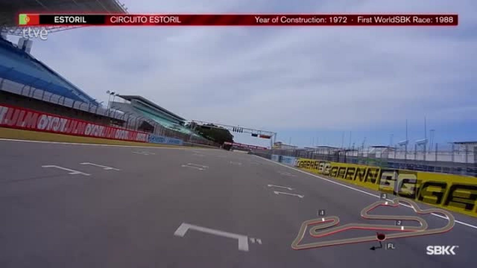 El Circuito de Estoril, visto desde una moto del WorldSBK | Ver