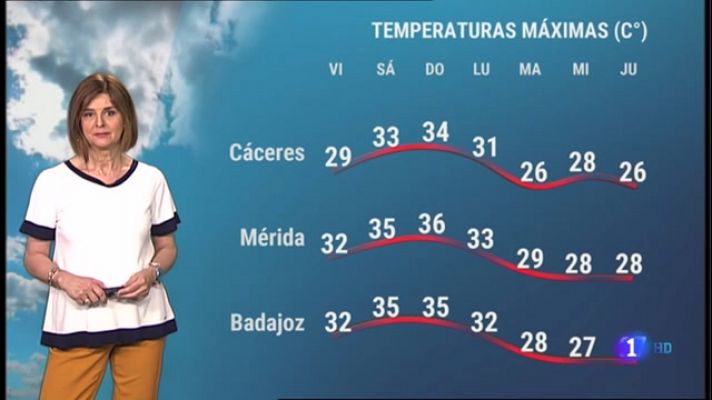 El tiempo en Extremadura - 28/05/2021