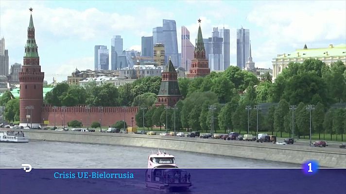 Telediario 1 - Rusia justifica bloqueo de tres vuelos procedentes de la UE