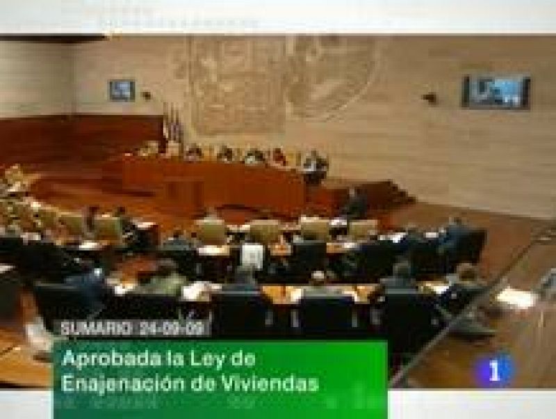  Noticias de Extremadura. Informativo Territorial de Extremadura. (24/09/09)