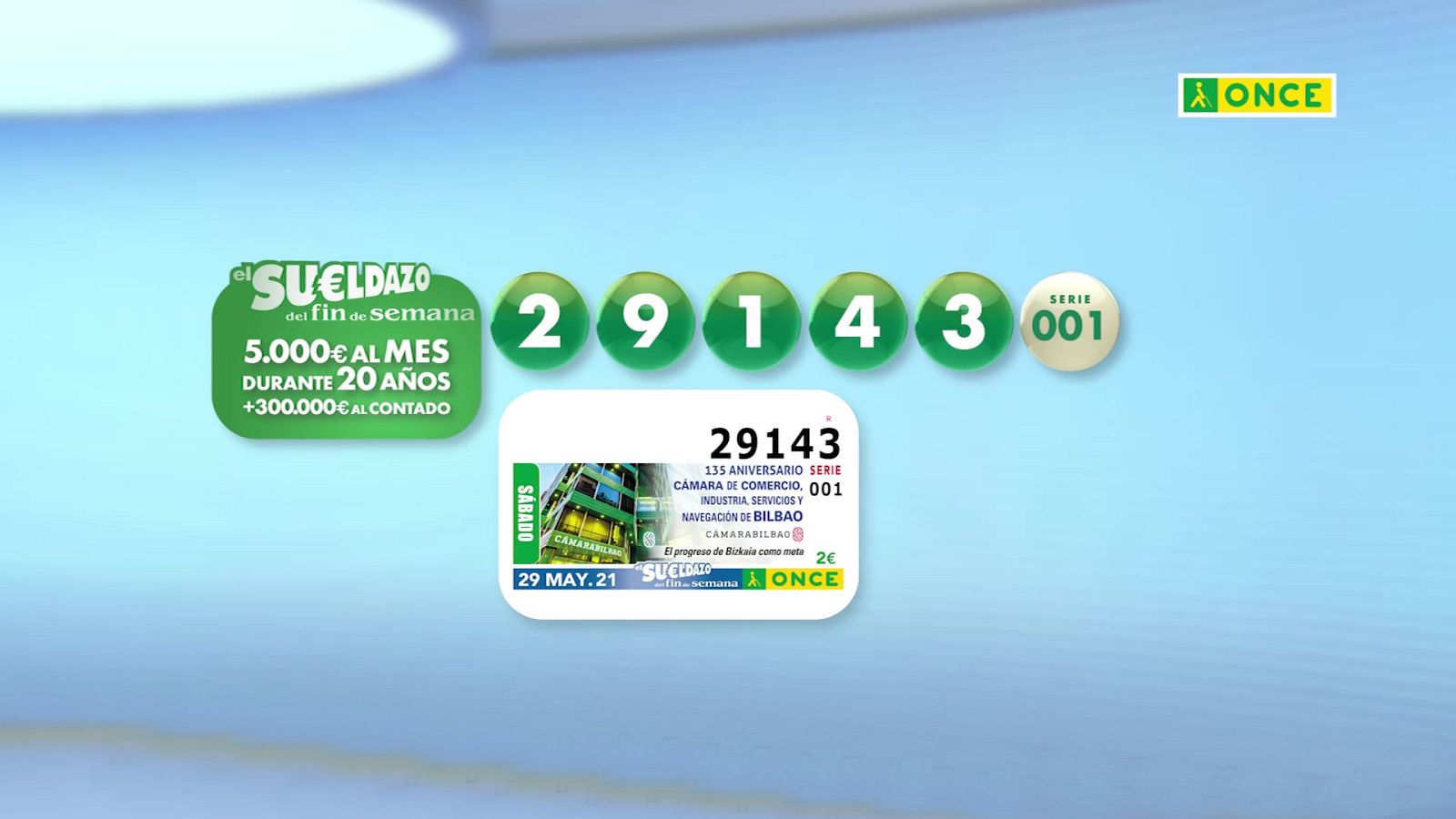 Sorteo ONCE - 29/05/21 - ver ahora