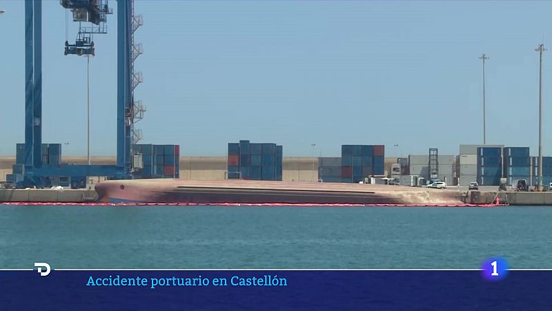 ¿Cómo pudo volcarse el buque de 79 metros en el puerto de Castellón?