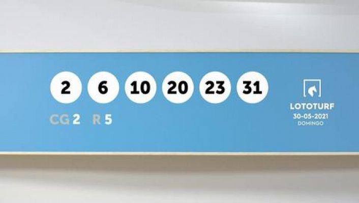 SELAE - Sorteo de la Lotería Lototurf del 30/05/2021
