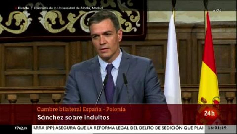 Pedro Snchez: "El Gobierno abordar la cuestin de los indultos en conciencia"
