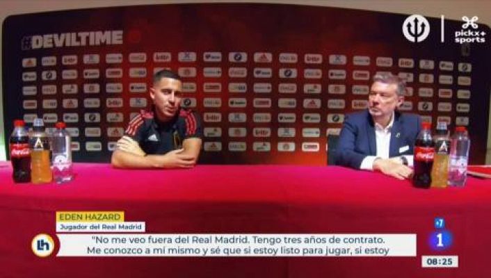 Telediario 1 - Hazard: "No me veo fuera del Real Madrid"