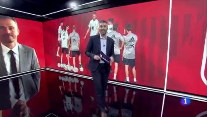 Telediario 1 - Los españoles de la Europa League ya están con la selección española en Las Rozas
