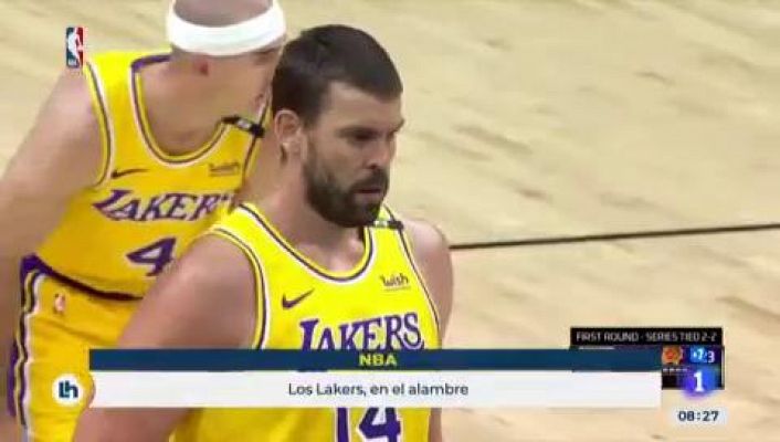 Telediario 1 - Contundente victoria de los Suns ante Lakers que pone la serie 3-2