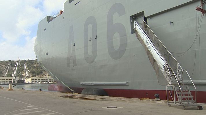 El buque de transporte logístico Ysabel, entregado a la Armada en Cartagena