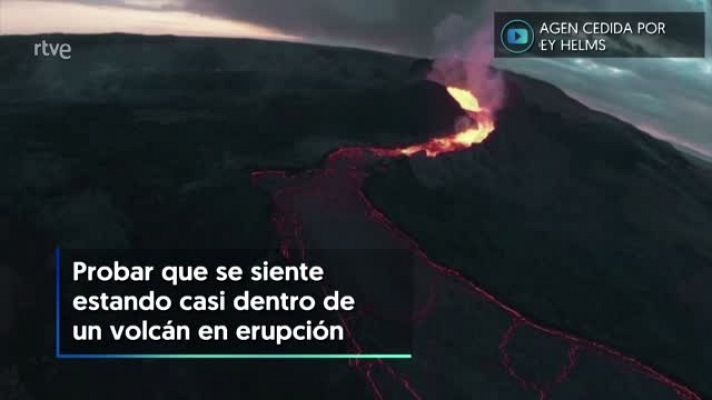 Un youtuber realiza un aparatoso vuelo de un dron sobre un volcán en erupción
