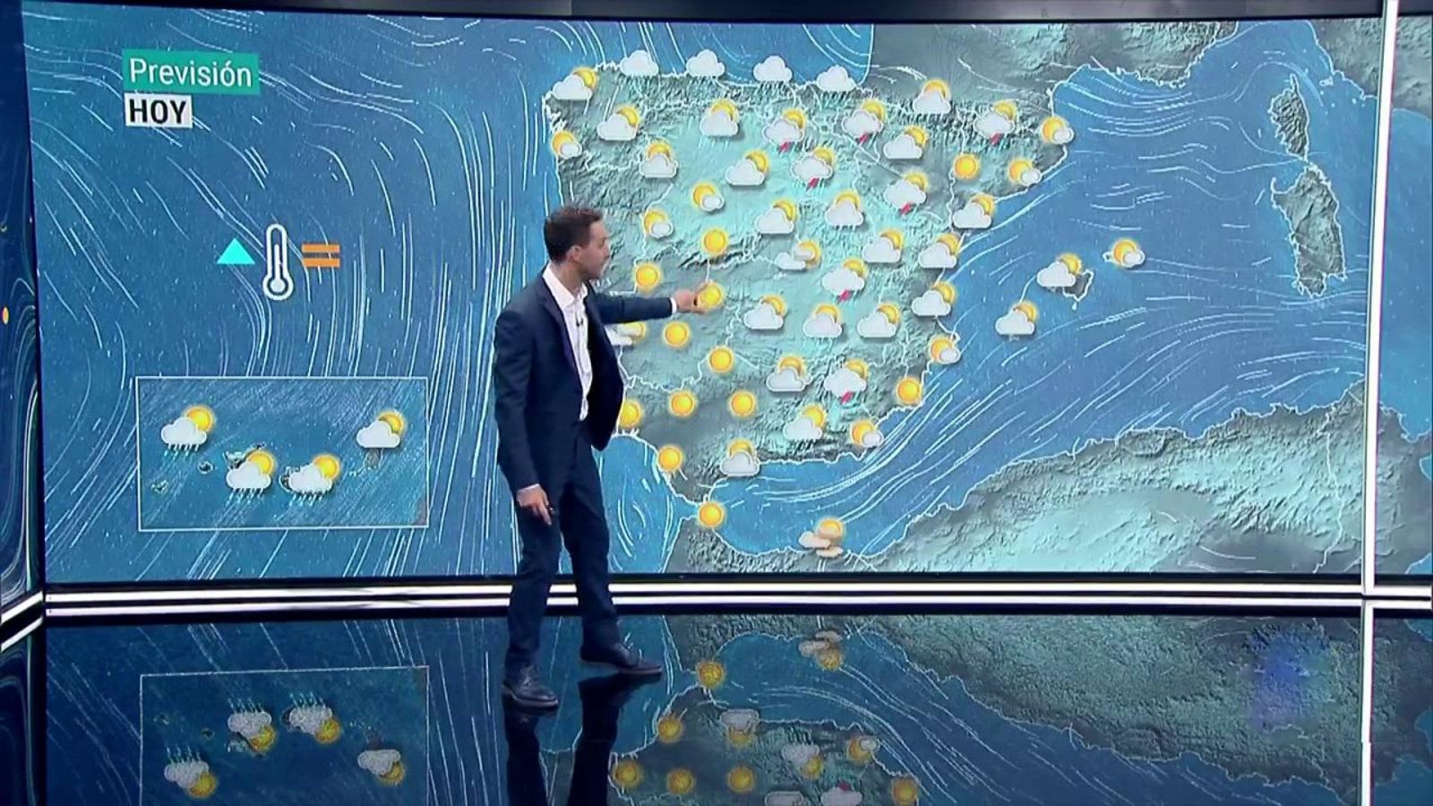 Fuertes tormentas en el entorno del Ebro