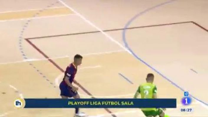 Telediario 1 - El Movistar Inter golpea primero y le quita al Barça el factor cancha