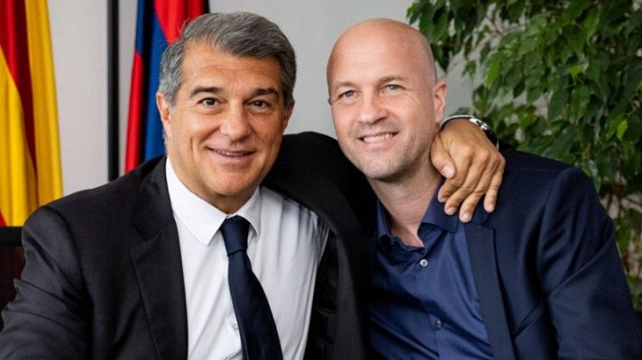 Telediario 1 - Jordi Cruyff vuelve al Barça:"La motivación es enorme. Es un orgullo estar aquí"