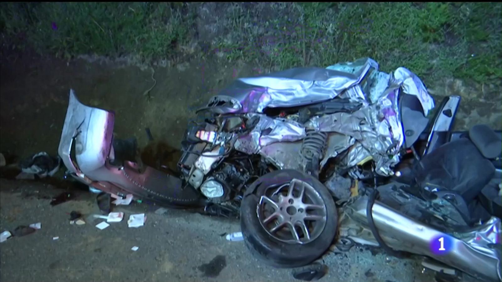 Tráxico accidente en Caldas de Reis, con tres mozos falecidos