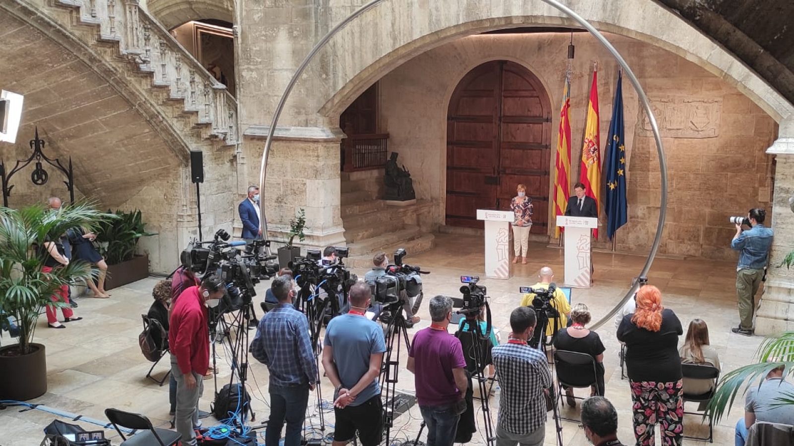 El President de la Generalitat, Ximo Puig, ha anunciado esta mañana nuevas medidas en la desescalada de las restricciones en la Comunitat Valenciana