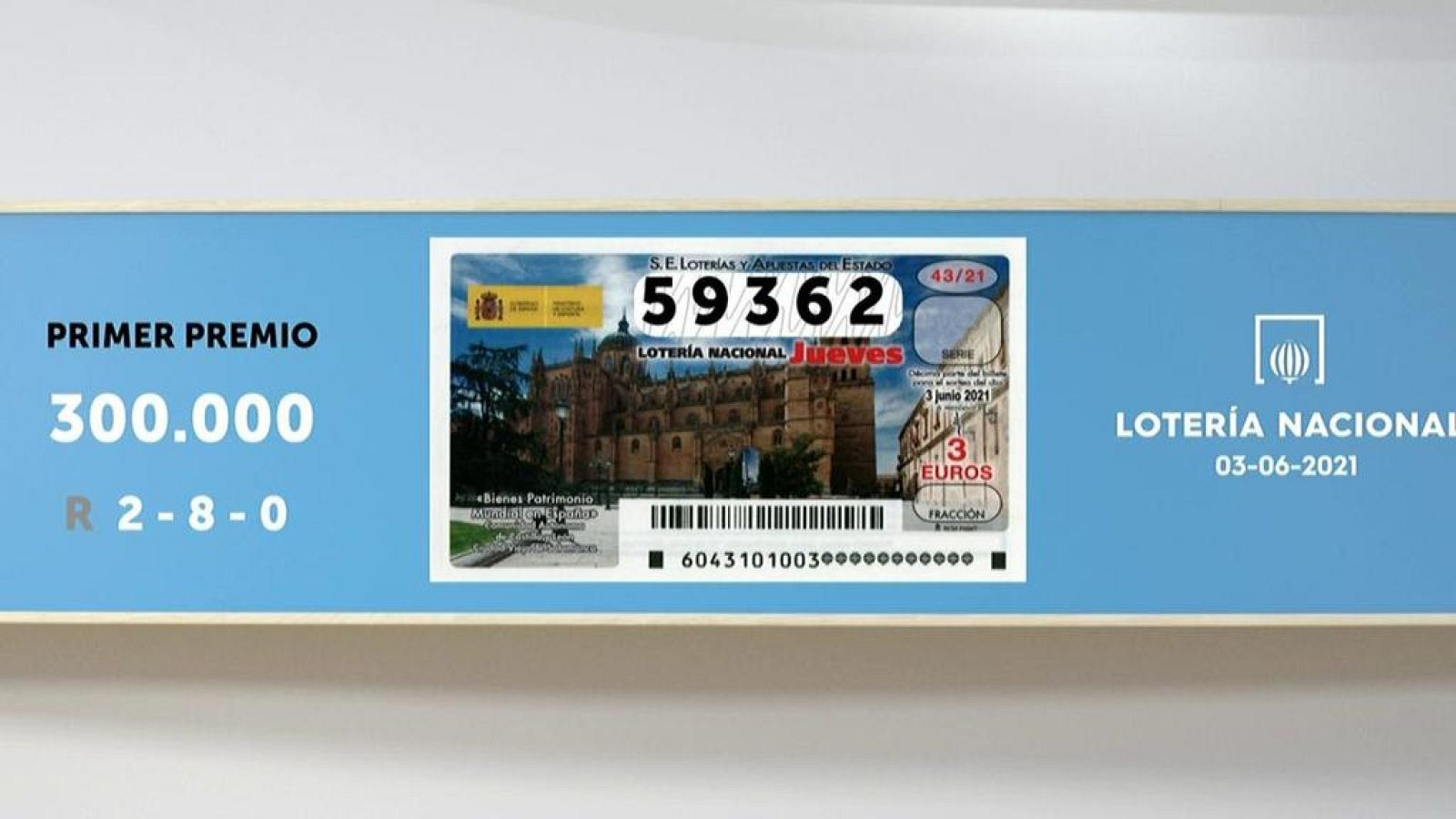 Sorteo de la Lotería Nacional del 03/06/2021 - Ver ahora