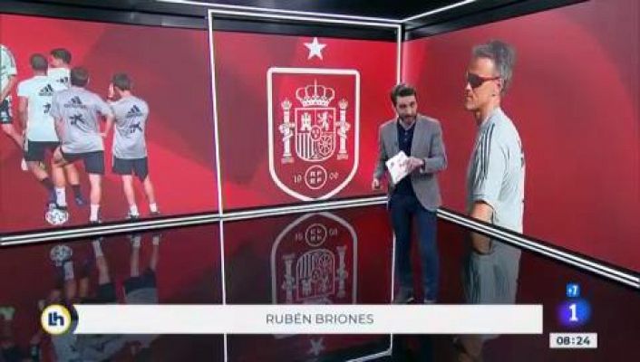 Telediario 1 - España comienza a preparar la Eurocopa con un amistoso ante Portugal