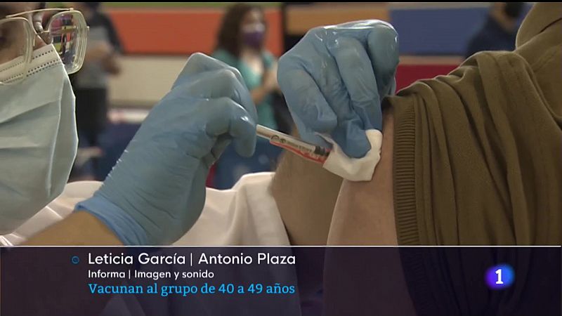 El grupo de edad de 40 a 49 años ya pueden pedir ser vacunados