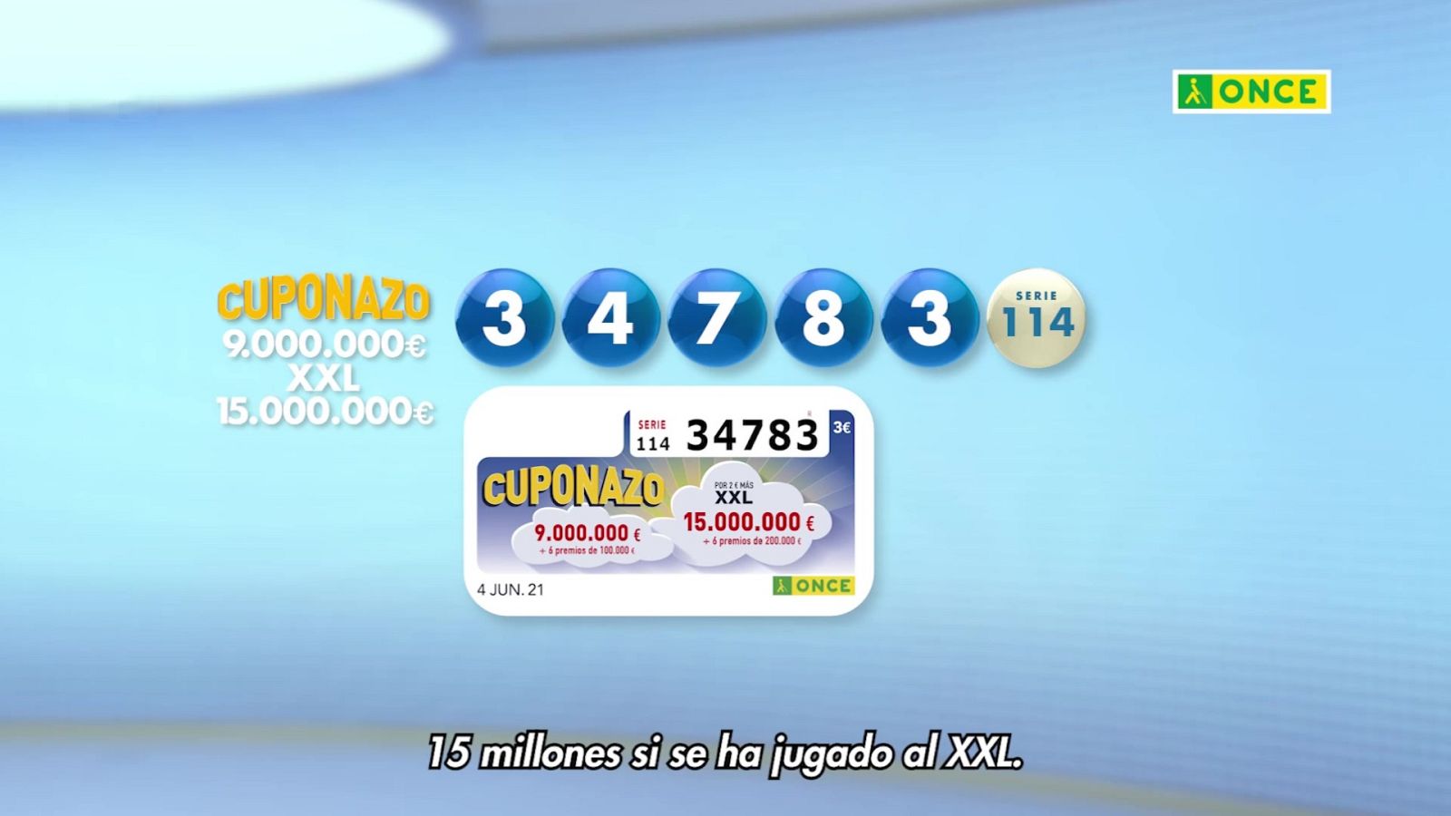 Sorteo ONCE - 04/06/21 - ver ahora