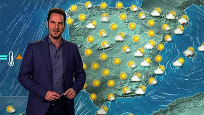 La semana acaba con lluvias en el Mediterráneo y nubes en el resto del país