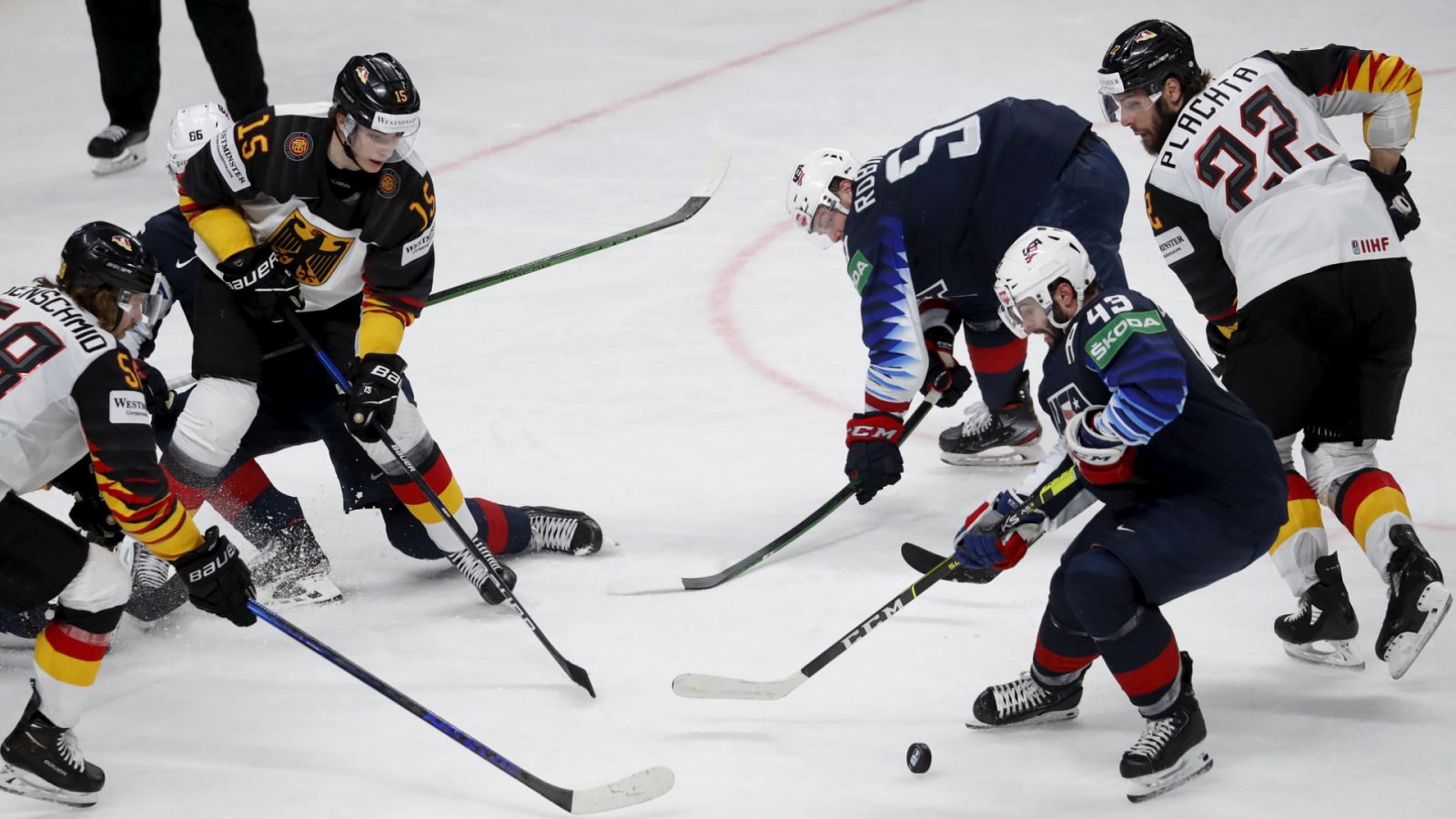 Hockey sobre hielo - Campeonato del mundo masculino. 3º y 4º puesto: Estados Unidos - Alemania