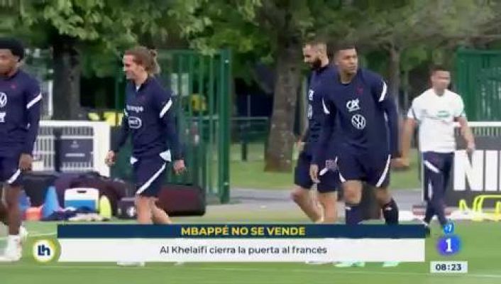 Telediario 1 - Al Khelaifi, sobre el futuro de Mbappé : "Nunca lo vamos a vender"