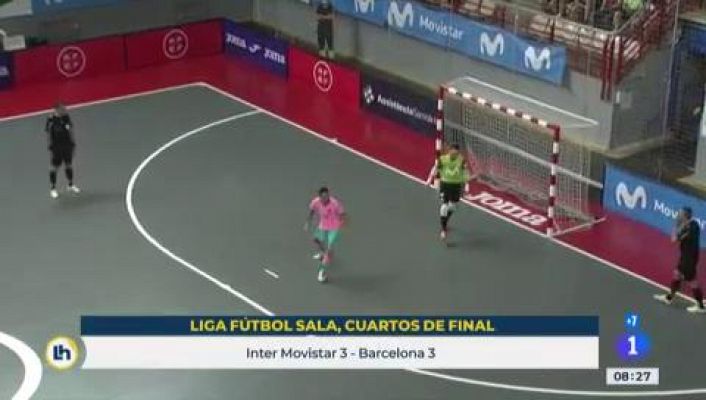 El Barça gana en los penaltis e iguala la eliminatoria con el Inter Movistar