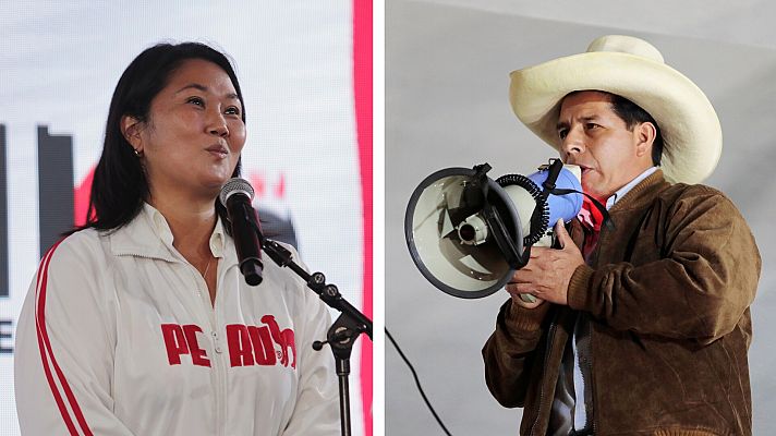 Fujimori adelanta a Castillo en las elecciones de Perú