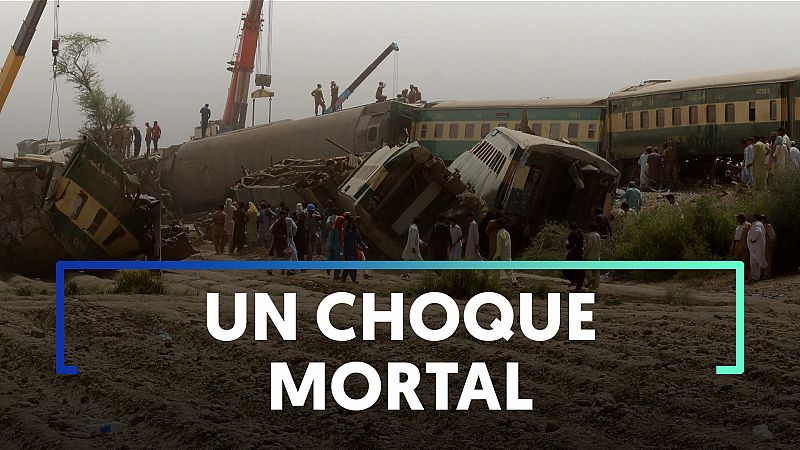 Un choque de trenes en Pakistán deja al menos 40 muertos | RTVE Noticias