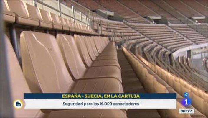 Telediario 1 - La UEFA pedirá PCR a la afición que vaya a la Cartuja a ver a España