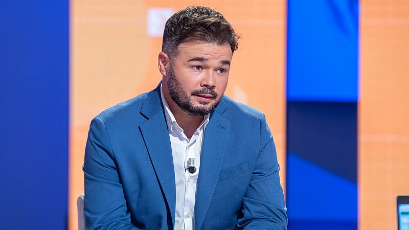 Rufián defiende que Junqueras y ERC hace tiempo que defienden la vía del diálogo: "No se puede imponer la República con un 50%"