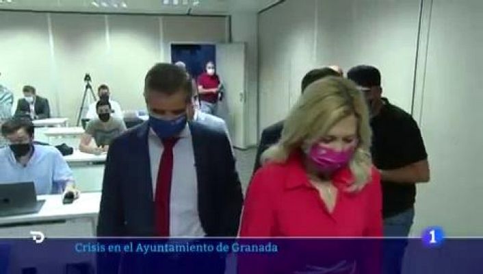 Telediario 1 - El PP rompe la coalición con Cs en Granada