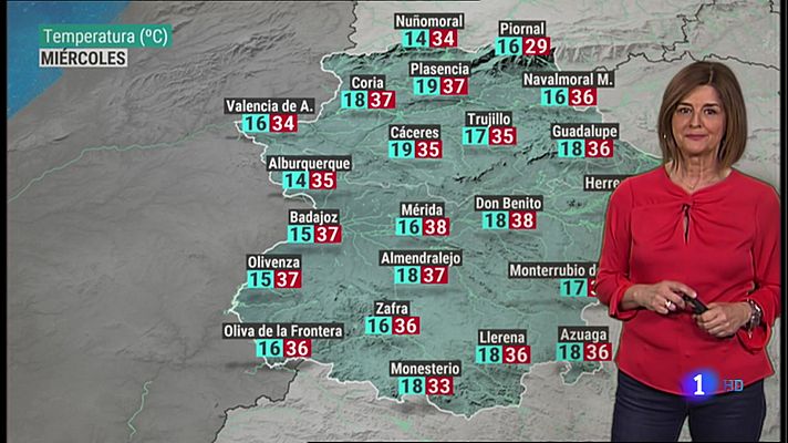 El tiempo en Extremadura - 08/06/2021