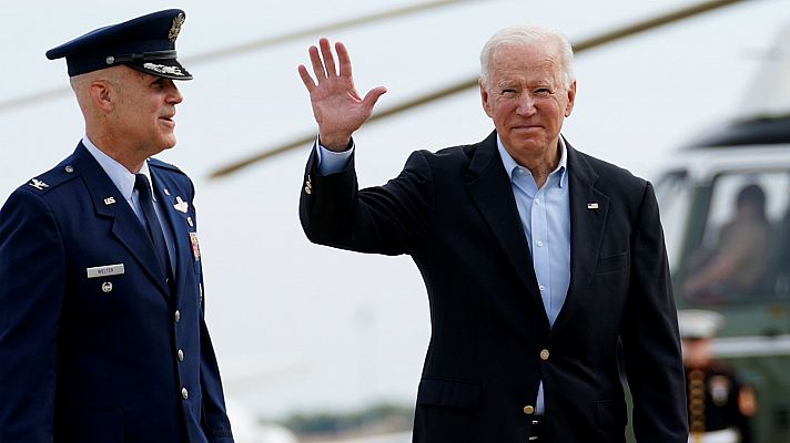 Telediario 1 - Biden viaja a Londres para iniciar su primera gira internacional