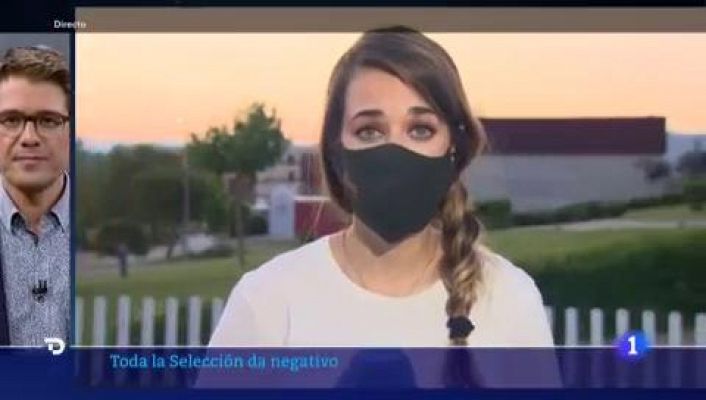 Telediario 1 - Las PCR de la selección de este miércoles dan negativo