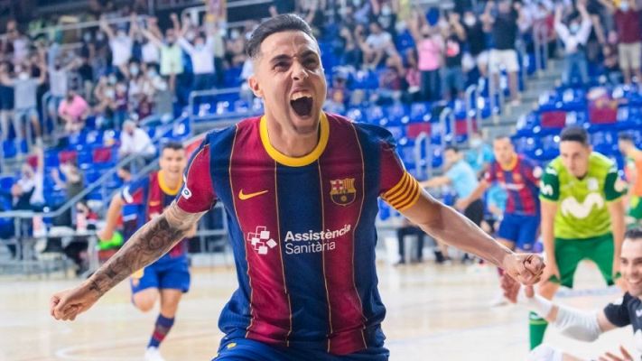 Telediario 1 - El Barça da la vuelta a la eliminatoria y se mete en semifinales de la Primera Futsal