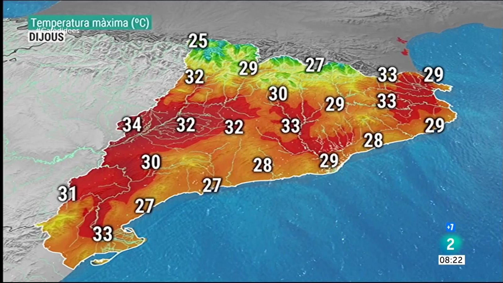 Sol, més calor i alguns ruixats de tarda | Cafè d'idees