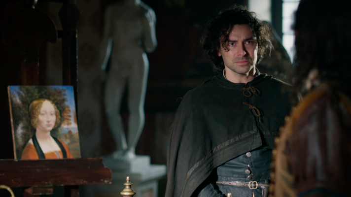 Leonardo - Da Vinci pinta "La Ginevra de Benci"