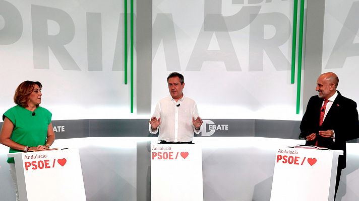 Susana Díaz, Juan Espadas y Luis Ángel Hierro: ¿quién es quién en las primarias del PSOE andaluz?
