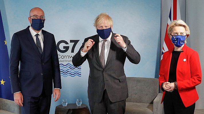 Johnson aprovecha el G7 para reunirse con los máximos representantes de la UE y tratar los desacuerdos en torno al 'Brexit'
