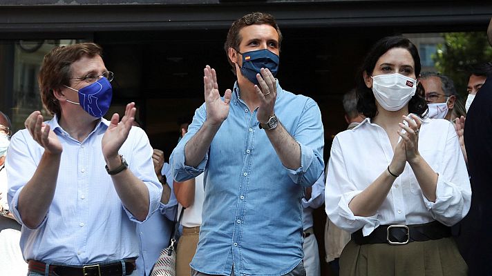 Ayuso y Almeida, a Sánchez: "Es la foto de la dignidad"