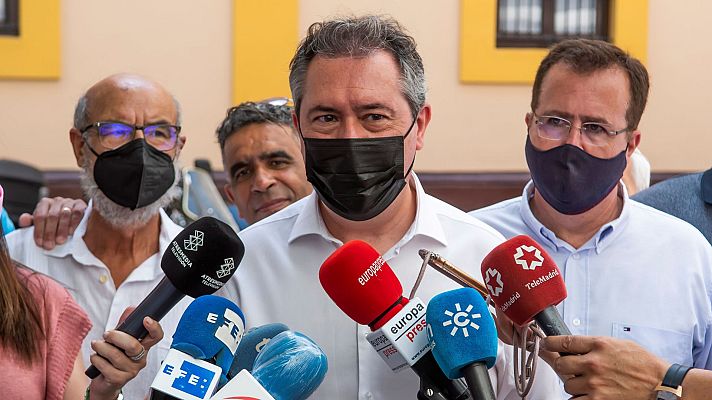 Telediario 1 - Juan Espadas gana las primarias socialistas a Susana Díaz en primera vuelta con el 55% de los votos