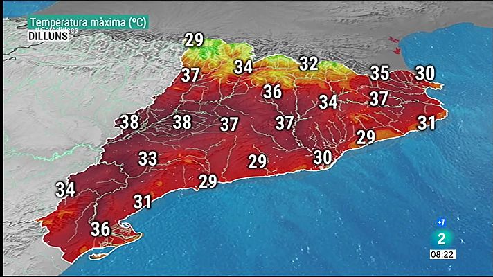 La calorada toca sostre i no afluixarà fins dijous