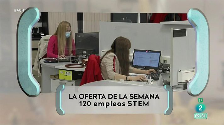 120 empleos en ciencia y tecnología