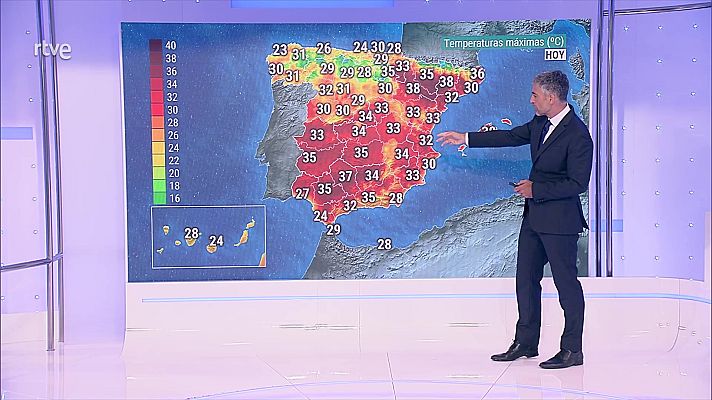 El tiempo - Temperaturas nocturnas en ligero ascenso en el centro y mitad este peninsular