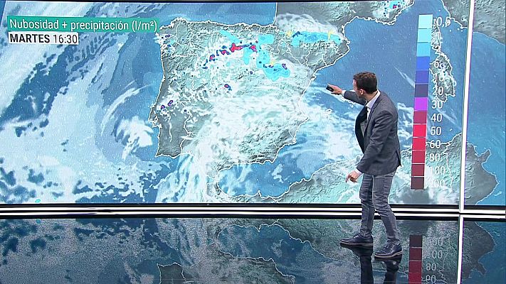 Telediario 1 - La Aemet prevé fuertes tormentas en el norte y en zonas cercanas al sistema Ibérico