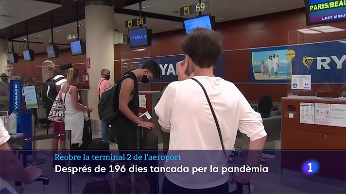La Terminal 2 de l'Aeroport del Prat ha recuperat l'activitat després de mig any