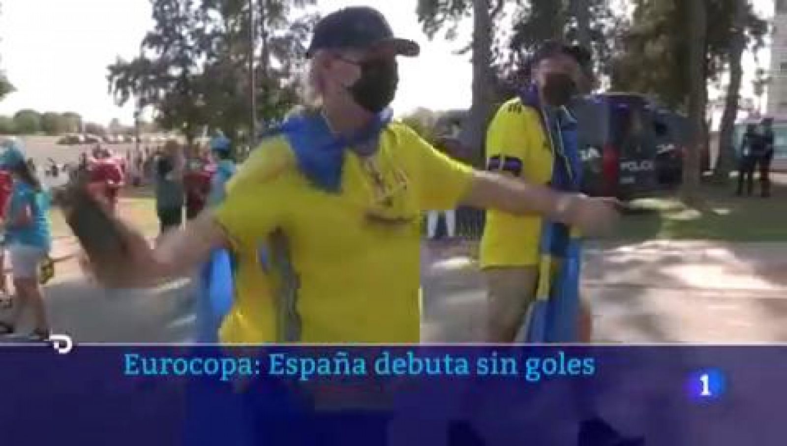 12.500 aficionados presenciaron el debut de España en la Eurocopa