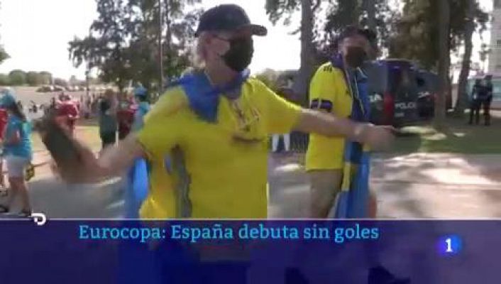 12.500 aficionados presenciaron el debut de España en la Eurocopa 