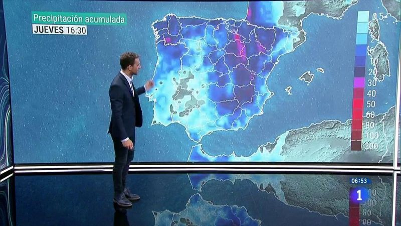 Fuertes tormentas acompañadas de granizo en el noroeste peninsular